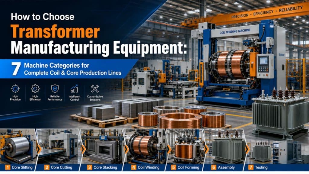 How to Choose Transformer Manufacturing Equipment: 7 Machine Categories for Complete Coil & Core Production Lines