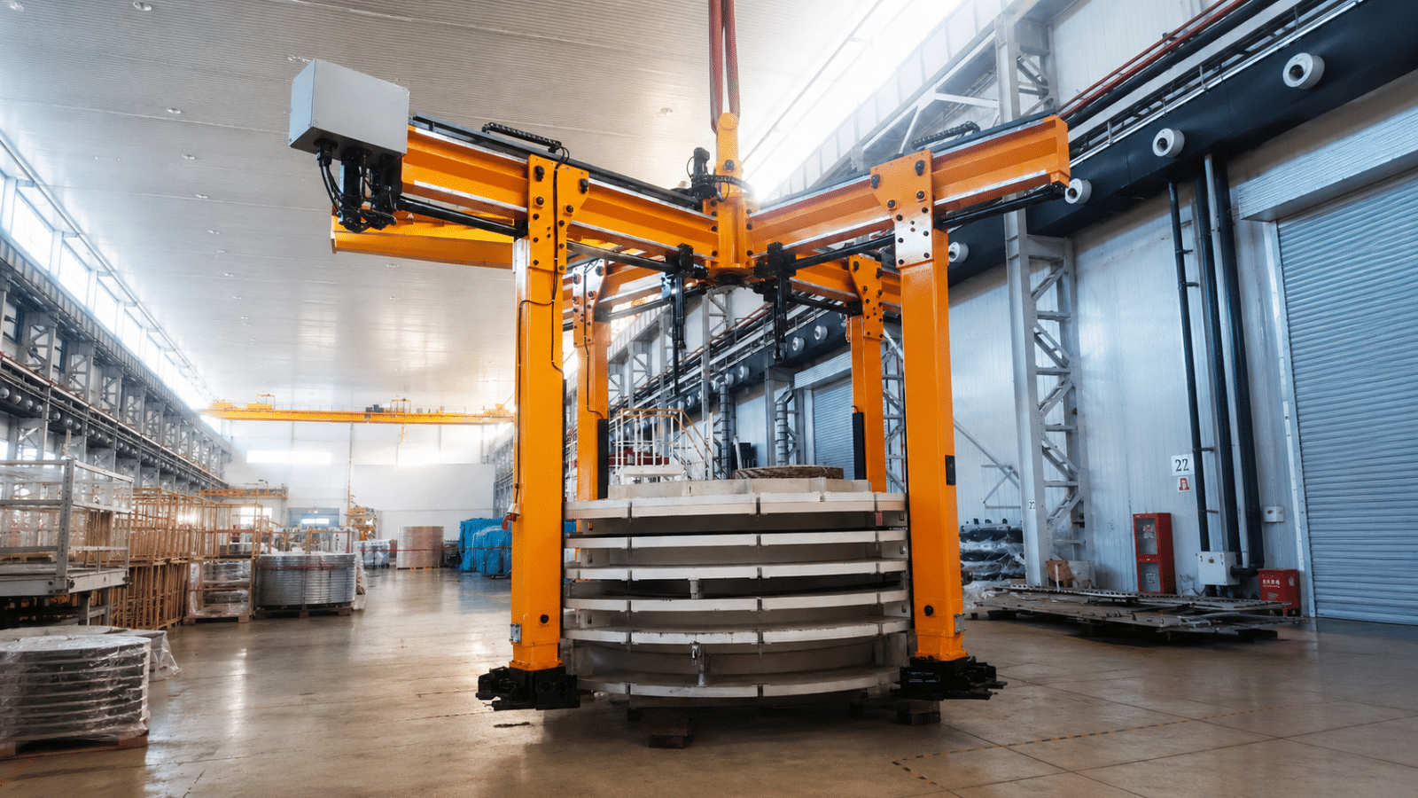 coil-cross-lifting-beam-transformer-manufacturing