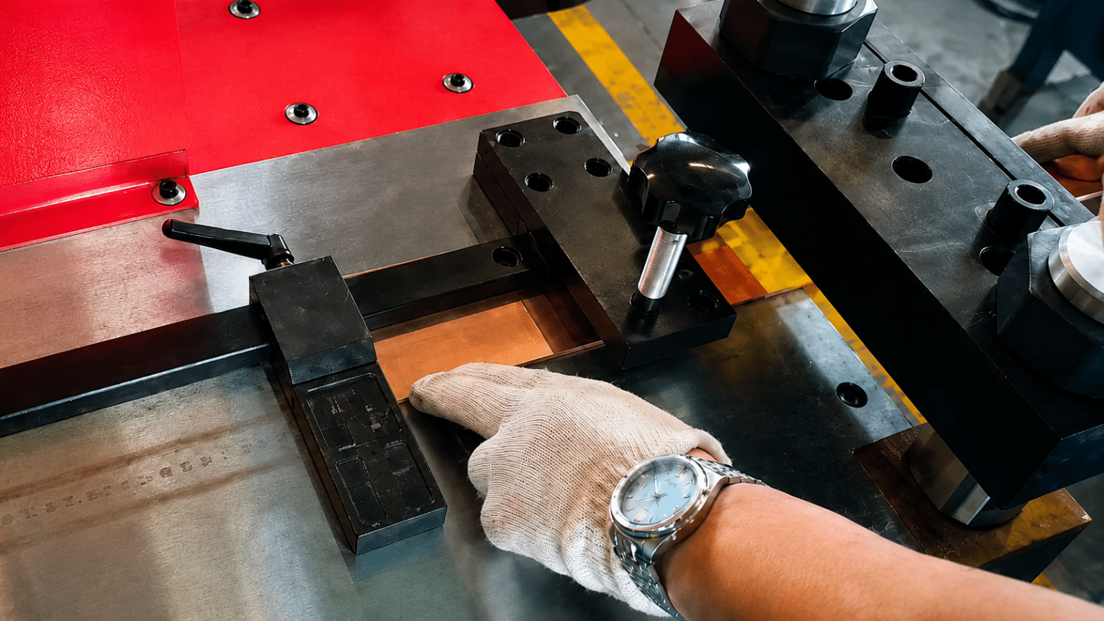 Busbar machine operation with punched copper bar components