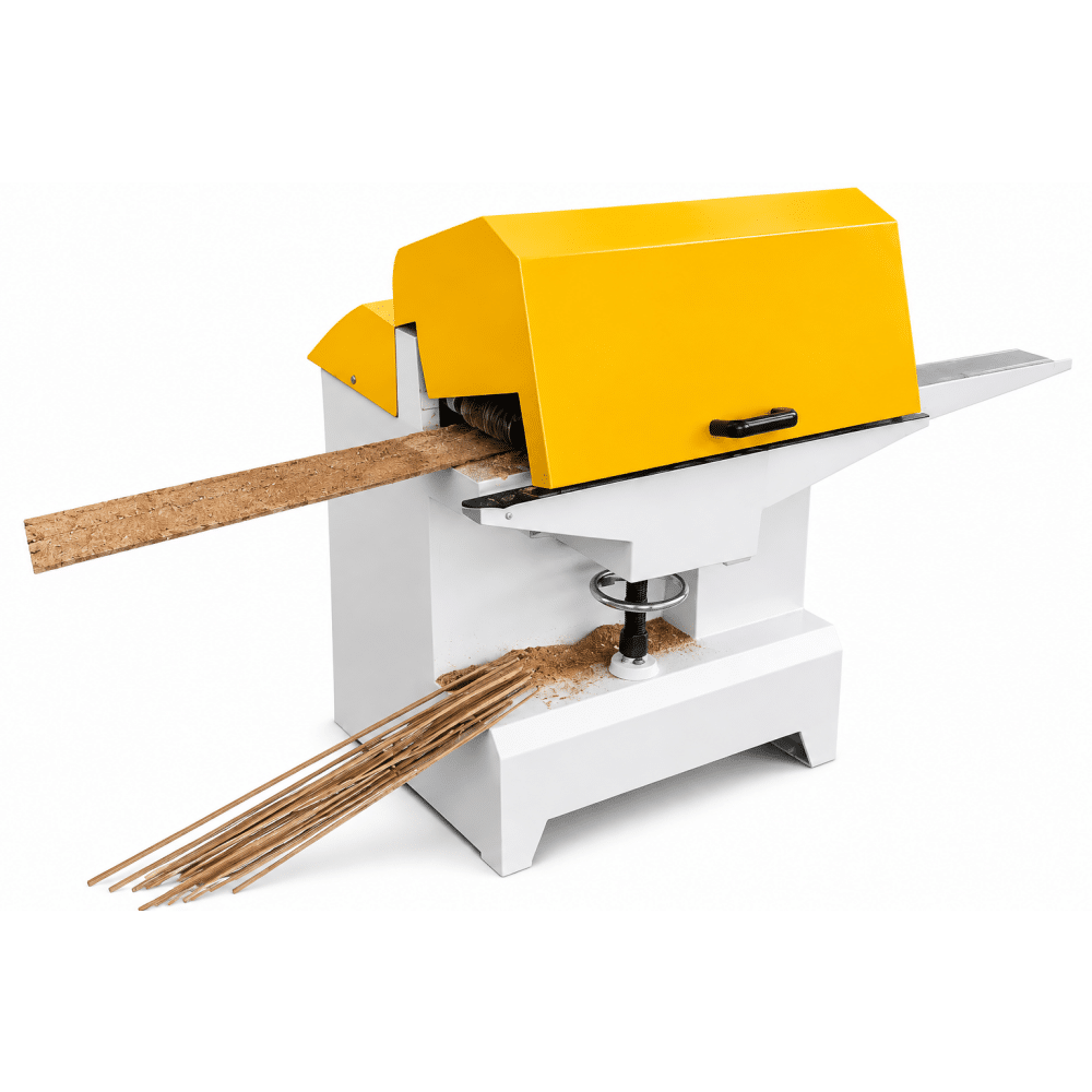 Pressboard slitting machine in the factory