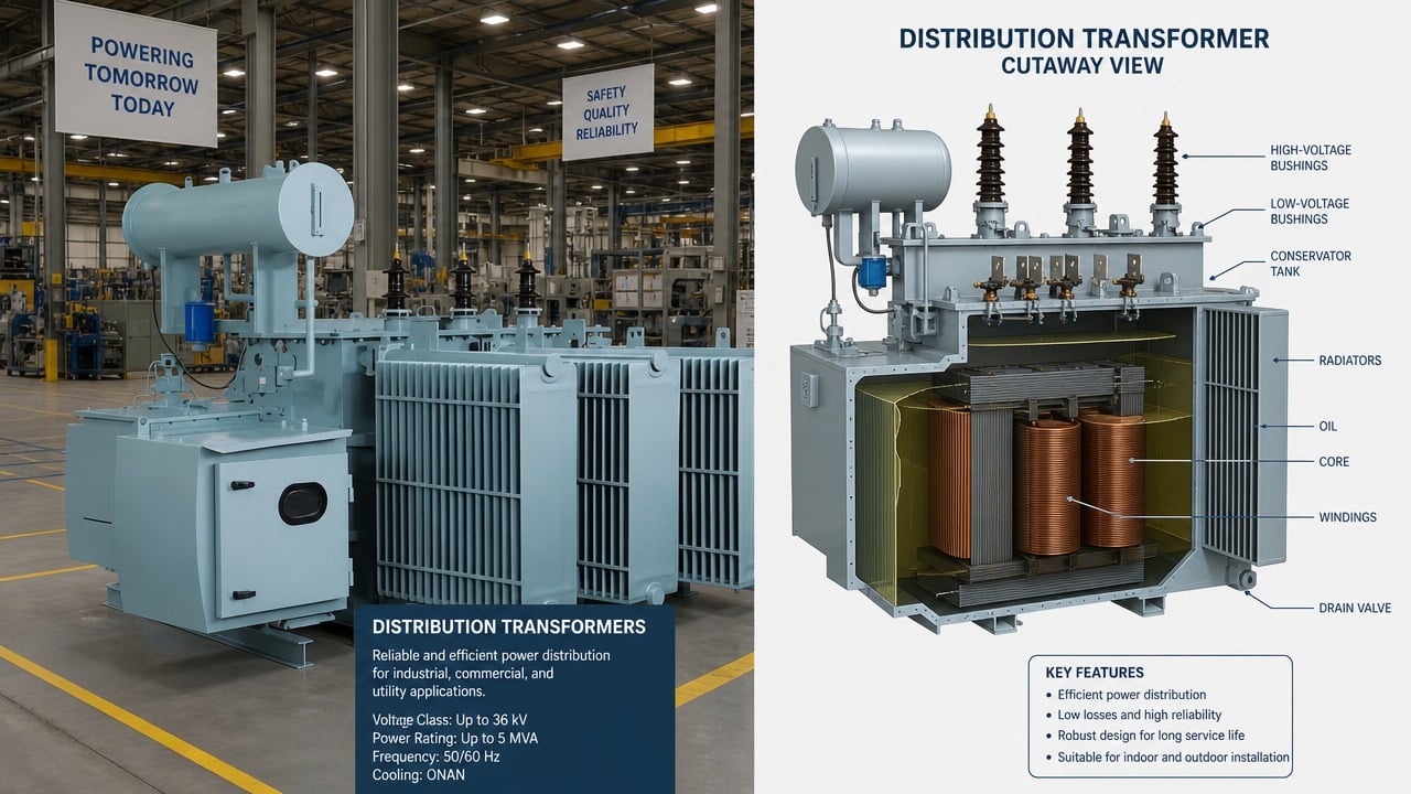 Distribution transformer coil winding