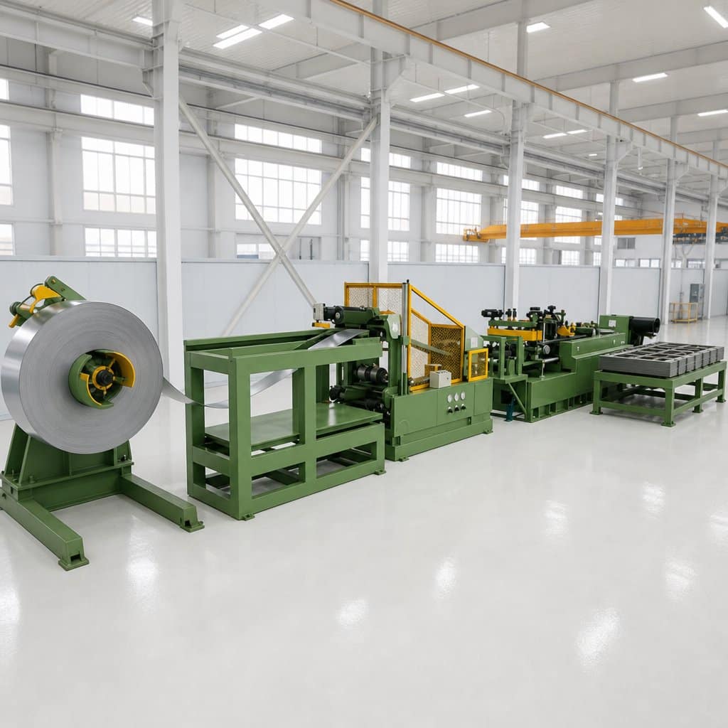 Working Principle and Key Stages of a Transformer Core Cut-to-Length Line (Center Positioning)