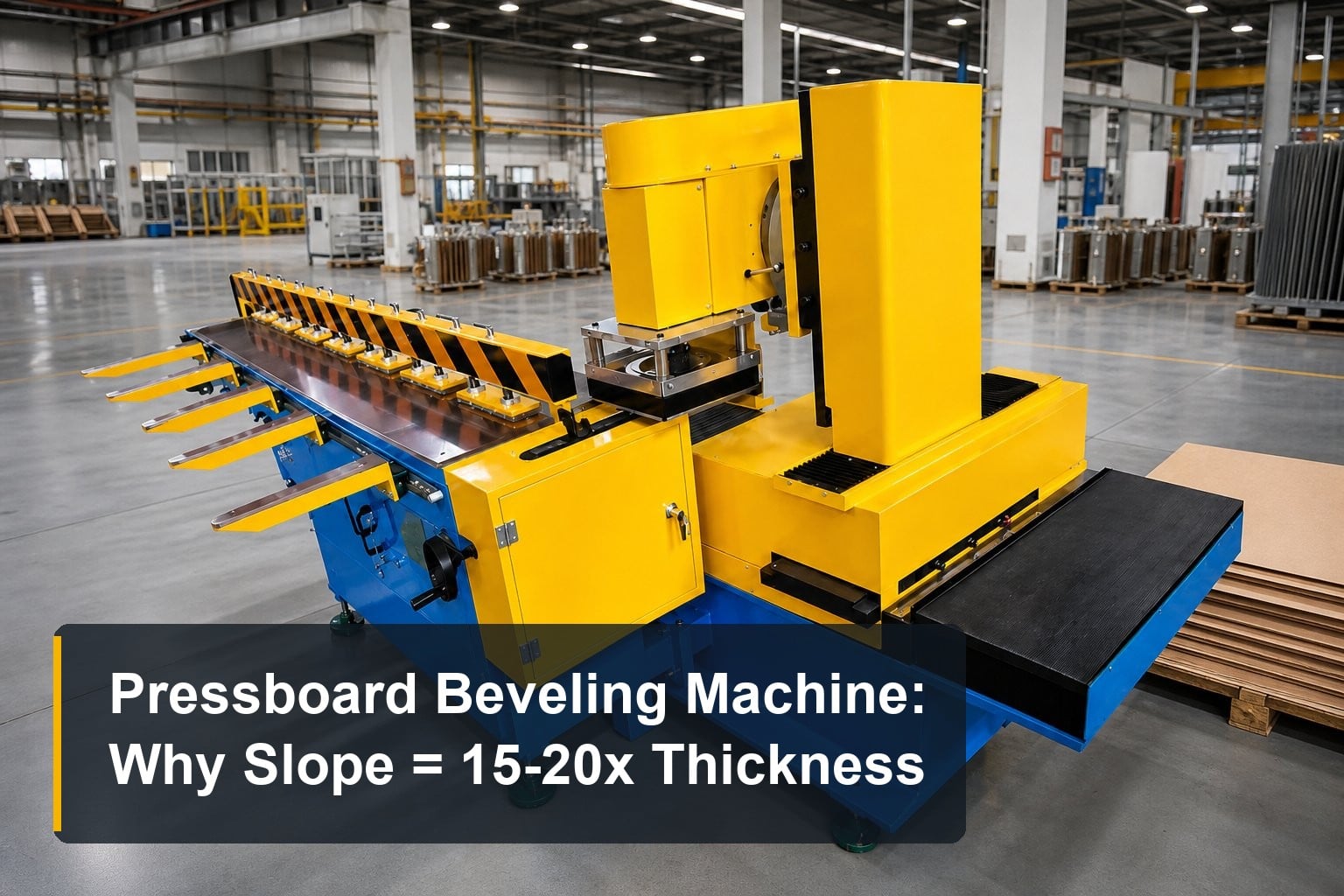 Pressboard Beveling Machine: Why Slope = 15-20x Thickness