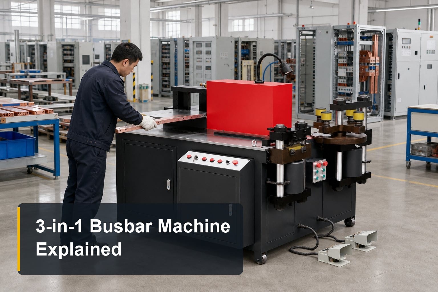 3-in-1 Busbar Machine: Punching, Shearing, Bending Explained