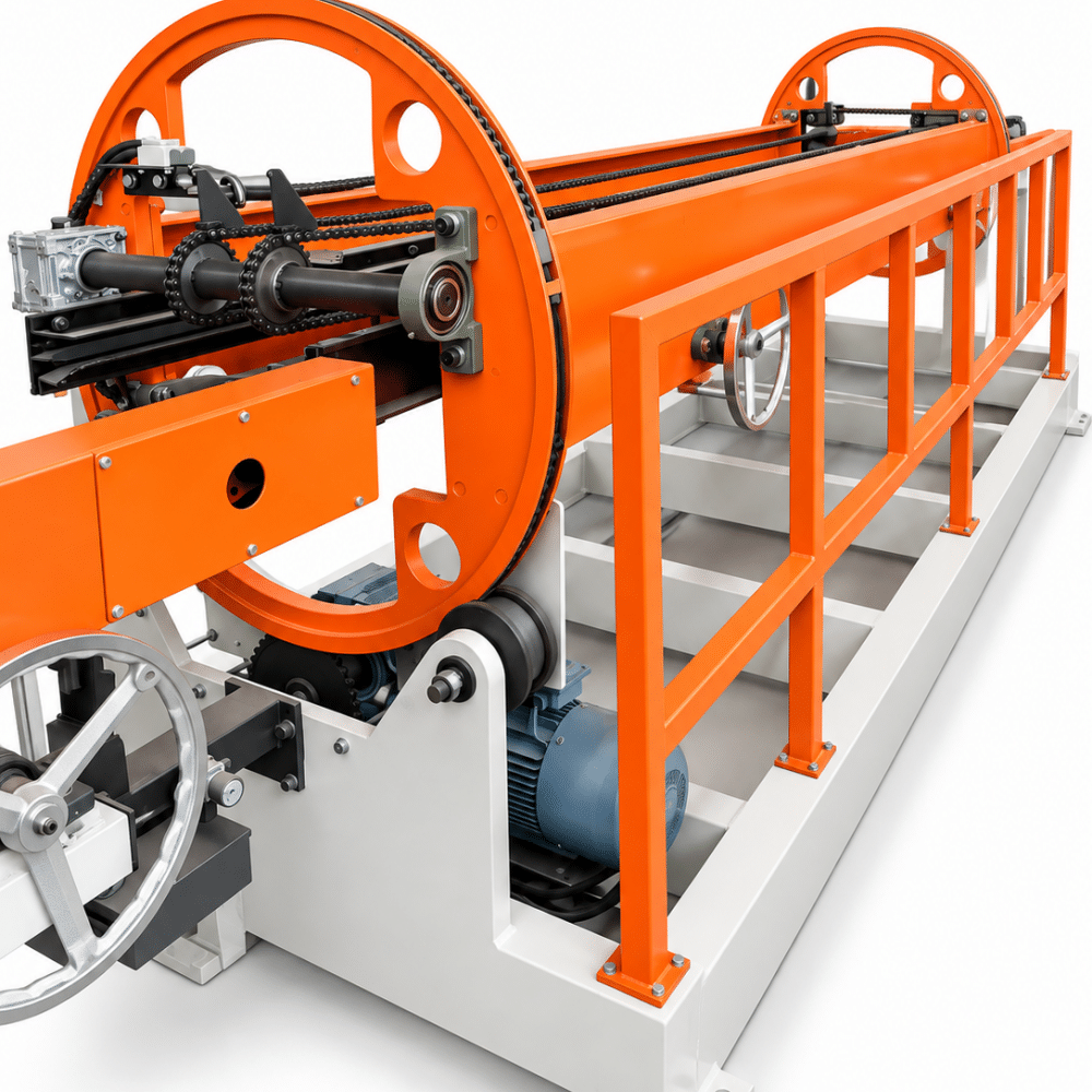 Automatic radiator panel turnover and joining machine for transformer manufacturing