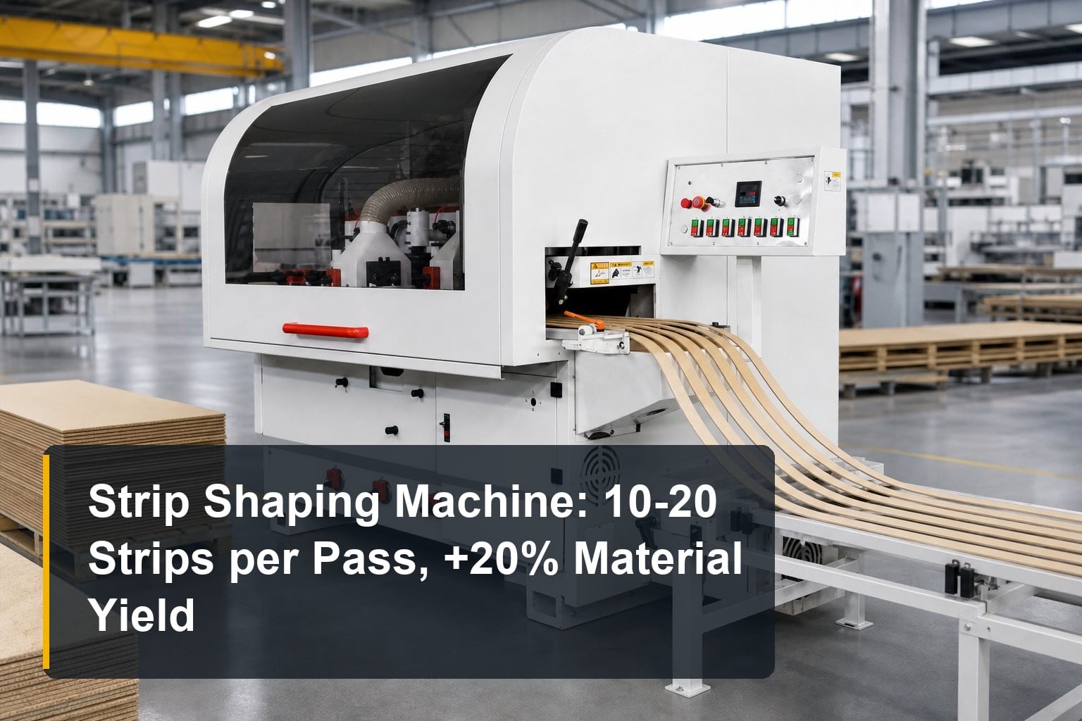 Strip Shaping Machine: 10-20 Strips per Pass, +20% Material Yield