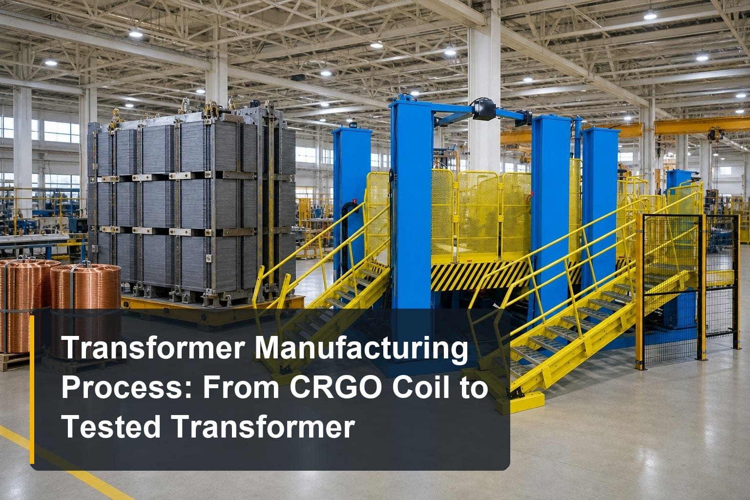 Transformer Manufacturing Process Explained: From CRGO Coil to Tested Transformer
