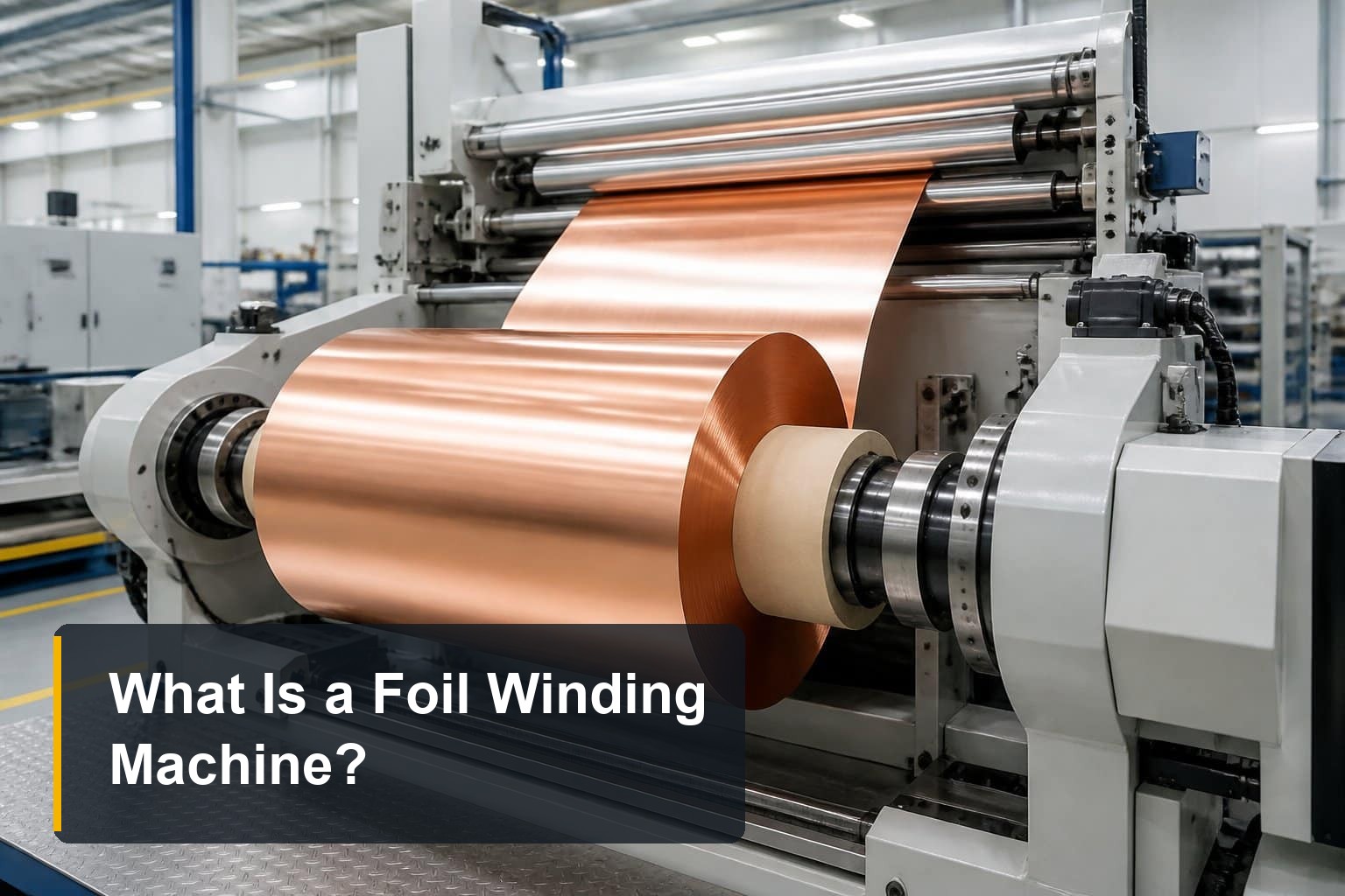 What is a foil winding machine - copper foil winding for transformer LV coils